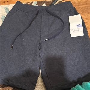 Dark Blue Drawstring Shorts